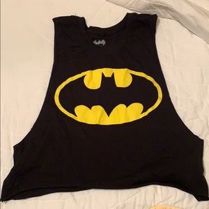 Batman muscle crop top size M